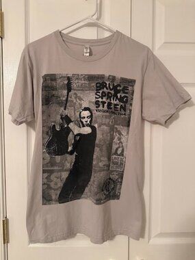 Bruce Springsteen Wrecking Ball Tour T-Shirt M Cotton Gray 2012
